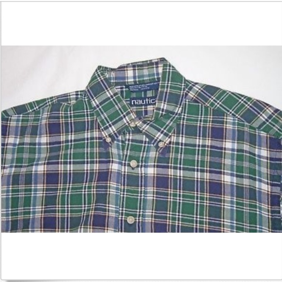 Nautica Short Sleeve Button Front Shirt - Picture 2 of 5